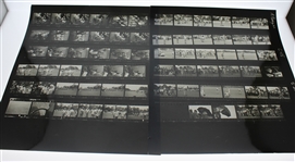 1964 Exhibition Match Hogan vs. Snead Black and White Proof Sheets - 21 Sheets