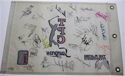Undated TPC Sawgrass CHAMPS Embroidered Flag - Mickelson, Garcia, Fowler & More JSA #Z09266