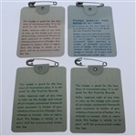 Four Masters Series Badges - 1981, 1982 (x2), and 1983