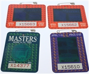 Thirteen Masters Series Badges - 1992-1996, 1998, & 1999