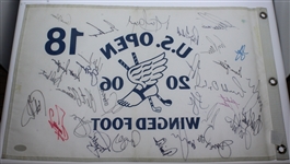 2006 US Open CHAMPS Flag - Palmer, Nicklaus, Player & More JSA #Z09259