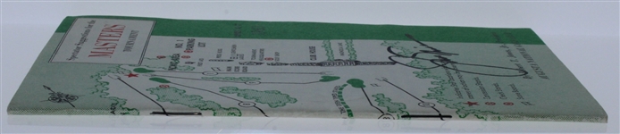 Jack Nicklaus Signed 1963 Masters Spectator Guide - Jack's First Masters Win JSA ALOA