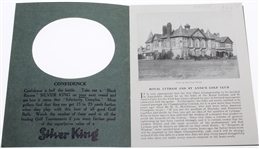Silvertown Co. 1926 Open Championship at Royal Lytham & St Annes Pamphlet-Bobby Jones Win
