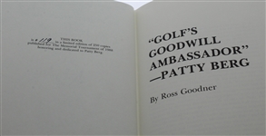 1988 Memorial Tournament Ltd Ed Book Honoring Patty Berg #119/250