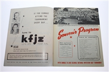 1950 Colonial National Invitation Tournament Program - Sam Snead Winner 
