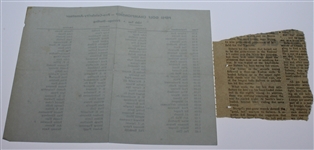 1958 Pepsi Golf Championship Program and Pairing Sheets - Held Once - Arnold Palmer Win