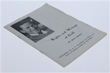 1935 'Rights and Wrongs of Golf' by Robert (Bobby) Jones Jr.