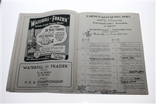 Multi-Signed 1941 PGA at Cherry Hills Program - Smith, Wood, Hogan, Guldahl, & More JSA ALOA
