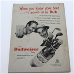 1954 US Open at Baltusrol Golf Club Program - Ed Furgol Winner