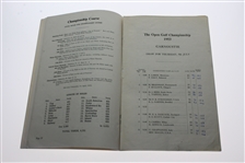 1953 Open Championship at Carnoustie Program - Wed & Thurs - Robert de Vicenzo Signed JSA ALOA