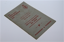1953 Open Championship at Carnoustie Program - Wed & Thurs - Robert de Vicenzo Signed JSA ALOA