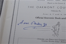 1935 US Open at Oakmont CC Program Signed by Winner Sam Parks Jr. JSA ALOA