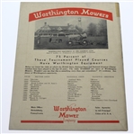 1935 US Open at Oakmont CC Program Signed by Winner Sam Parks Jr. JSA ALOA