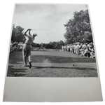 Ben Hogan Personal 11 x 14 Hy Peskin Original Life Magazine Photo -1950 U.S. Open 71st Hole Tee Ball Shot