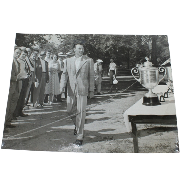 Ben Hogan Eyeing 1948 PGA Championship Trophy Original Photo by Ferman
