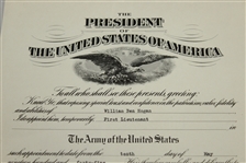 Ben Hogan's Personal Official Military Papers -  1945 Promotion to First Lieutenant