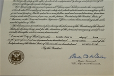 Ben Hogan's Personal Official Military Papers -  1945 Promotion to First Lieutenant