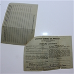 Ben Hogan Signed US Department of Commerce Airman Certificate March 22, 1943 JSA ALOA