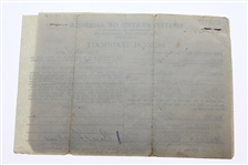 Ben Hogan Signed US Department of Commerce Airman Certificate March 22, 1943 JSA ALOA
