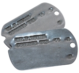 Ben Hogans Personal Military Issued ID Dog Tags - One Of A Kind Opportunity!
