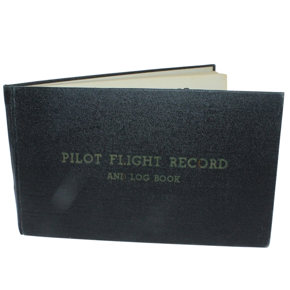 Ben Hogans Personal Pilot Flight Record Book with His Photo and Signatures JSA ALOA