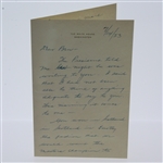 Pres. Eisenhower Letter & Clifford Roberts Note to Ben Hogan - Congrats on British Open Win JSA ALOA