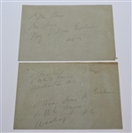 Pres. Eisenhower Letter & Clifford Roberts Note to Ben Hogan - Congrats on British Open Win JSA ALOA