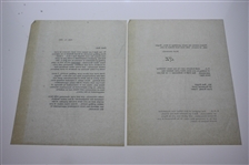 Pres. Eisenhower Letter & Clifford Roberts Note to Ben Hogan - Congrats on British Open Win JSA ALOA