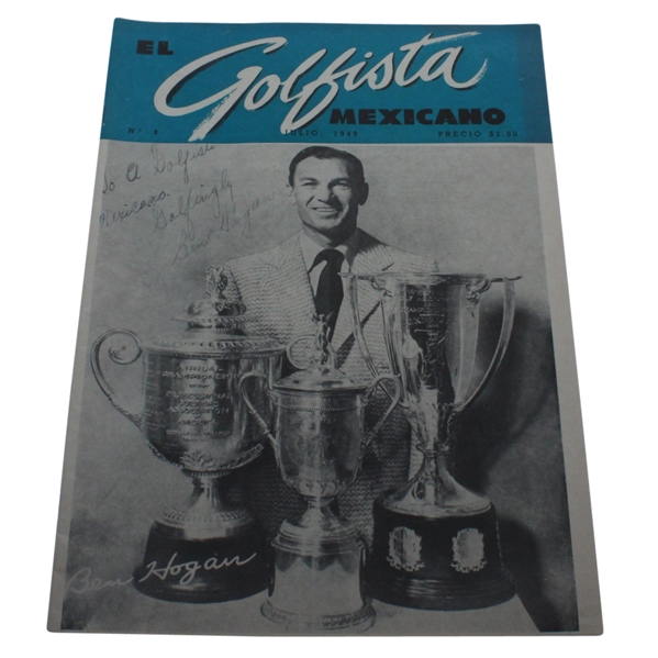 Personal Copy Ben Hogan Signed El Golfista Mexicano Magazine July 1949-Seldom Seen!- JSA ALOA