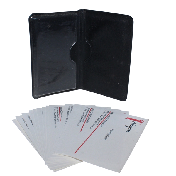 Fifteen Ben Hogan Personal Business Cards and Case