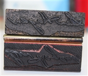 Two Ben Hogan Signature Rubber Stamp Blocks and 5 Note Pads - 'From the Desk of Ben Hogan'