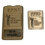 Ben Hogans Personal 1990 Ben Hogan Tour Money Clip and Lapel Pin