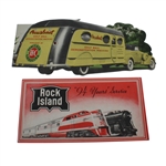 Ben Hogans Vintage Advertisement Brochures - Acushnet Titleist and Rock Island Railroad