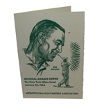1964 Metropolitan Golf Writers Association National Awards Dinner Program - Ben Hogan on Cover