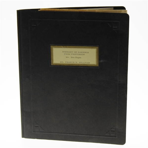 Ben Hogans 1956 Summary of Professional Earnings - In-depth Document/Publication