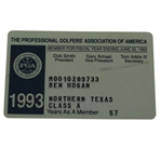 Ben Hogans 1993 PGA Card