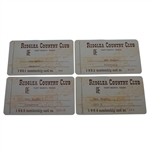 Ben Hogans Ridglea Country Club Membership Cards 1961-1964