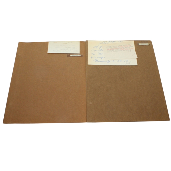 Follow the Sun Early Version Personal Ben Hogan Contracts/Release Forms For Movie & News Clips
