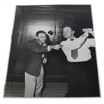 Personal Ben Hogan with Bob Hope Swinging Original Black and White Photo
