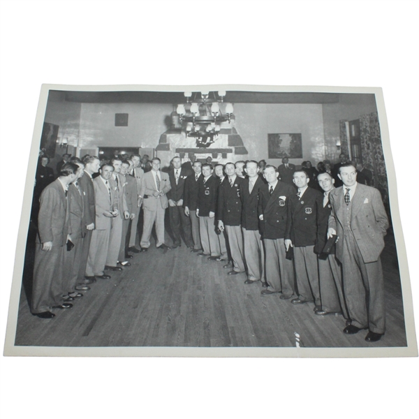  Ben Hogans Personal 1949 Ryder Cup American Team Dinner Original Black and White 8 x 10 Photo