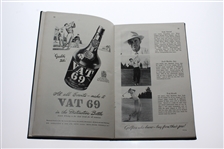 1953 Ryder Cup Ltd Ed Hard Bound Program #22/30 Purported to be Henry Cotton's