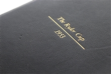 1953 Ryder Cup Ltd Ed Hard Bound Program #22/30 Purported to be Henry Cotton's