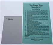 1950 Ben Hogan Open at Phoenix Country Club Program (Phoenix Open) - Jimmy Demaret Winner