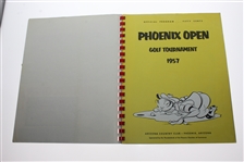 Billy Casper Signed 1957 Phoenix Open Program - Chick Evans Jr. Address Label JSA ALOA