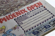 Billy Casper Signed 1957 Phoenix Open Program - Chick Evans Jr. Address Label JSA ALOA