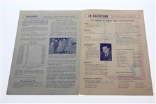 1942 Los Angeles Open Pairing & Starting Schedule Pamphlet - Ben Hogan Winner
