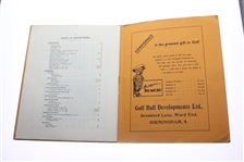 1937 Open Championship Carnoustie Commentary Program - Published by Carnoustie GC Committee