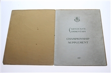 1937 Open Championship Carnoustie Commentary Supplement