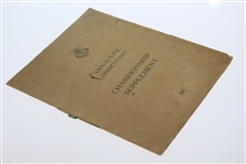 1937 Open Championship Carnoustie Commentary Supplement