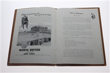 1939 Open Golf Championship St. Andrews Booklet
